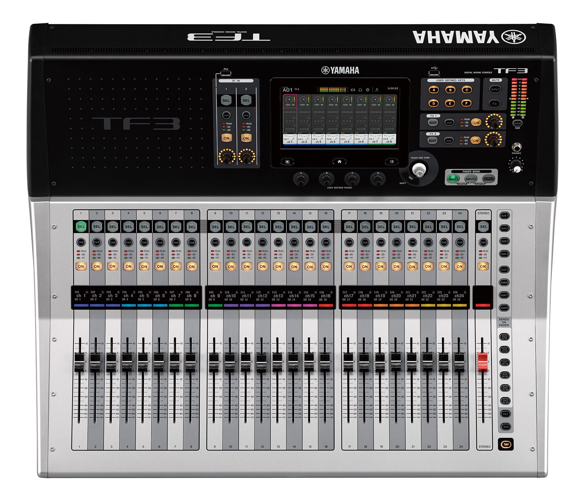 Mezcladora Digital Yamaha Tf3 color Negro