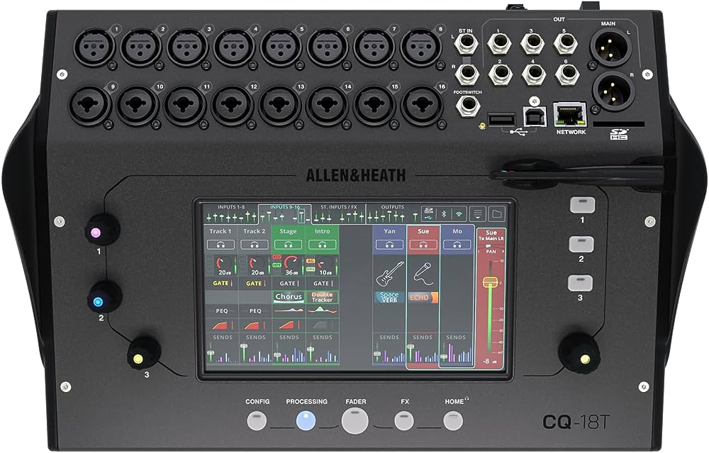 Mezcladora Digital Allen & Heath Cq-18t Negro $28,330