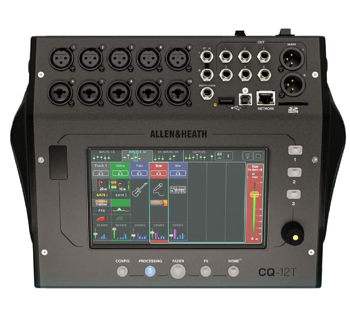 Foto 2 pulgar | Mezcladora Digital Allen & Heath Cq-12t Negro