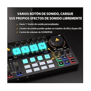Foto 3 | Mezcladora Interfaz de Audio Eo Safe Imports ESI-10407 Negra
