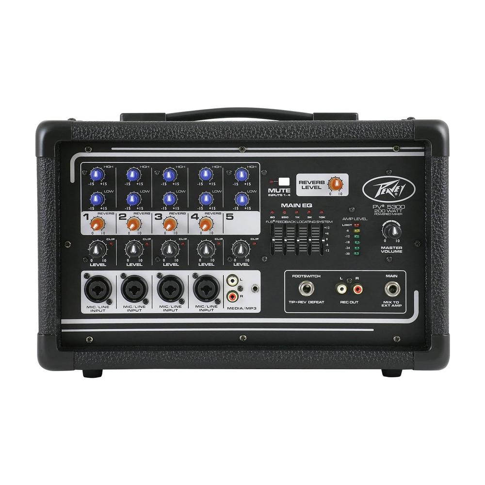 Mezcladora Portátil Amplificada Peavey Pv 5300 Color Negro 200w