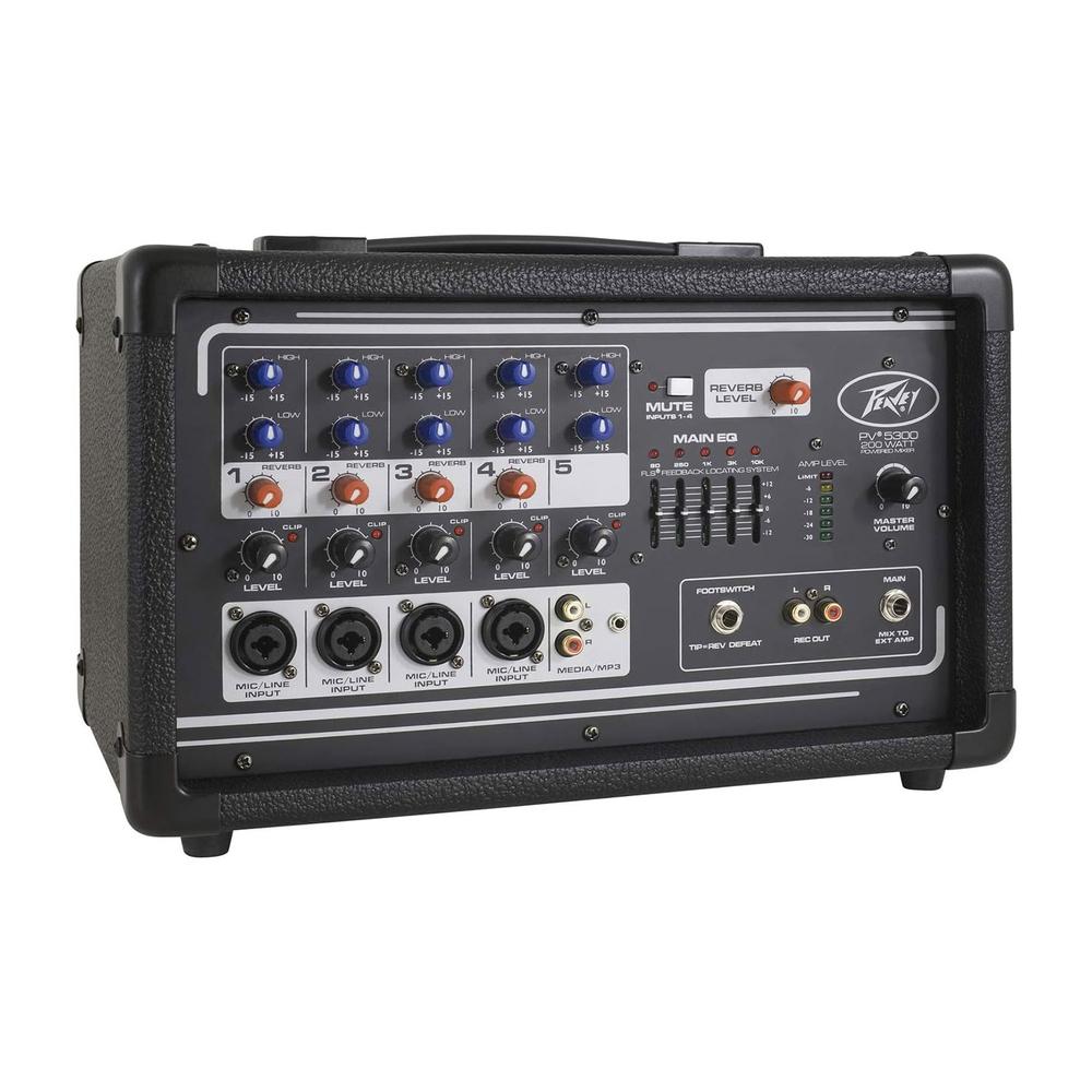 Foto 3 pulgar | Mezcladora Portátil Amplificada Peavey Pv 5300 Color Negro 200w