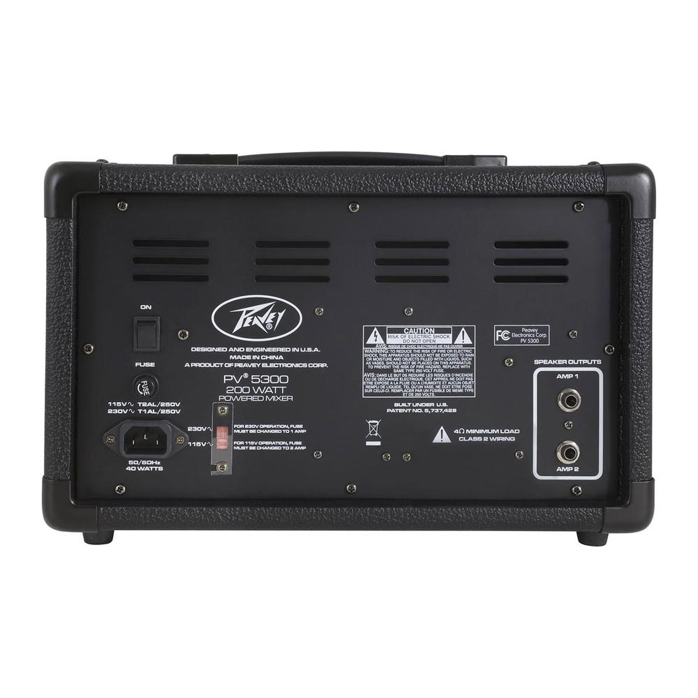 Foto 4 pulgar | Mezcladora Portátil Amplificada Peavey Pv 5300 Color Negro 200w