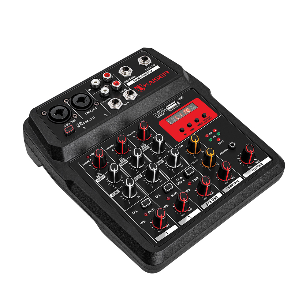 Foto 2 | Mezcladora De Audio Kaiser Kmb-4802  4 Canales 15 M