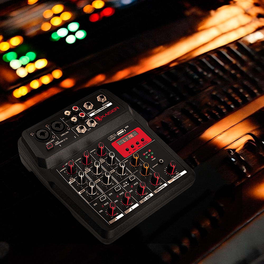 Foto 8 | Mezcladora De Audio Kaiser Kmb-4802  4 Canales 15 M
