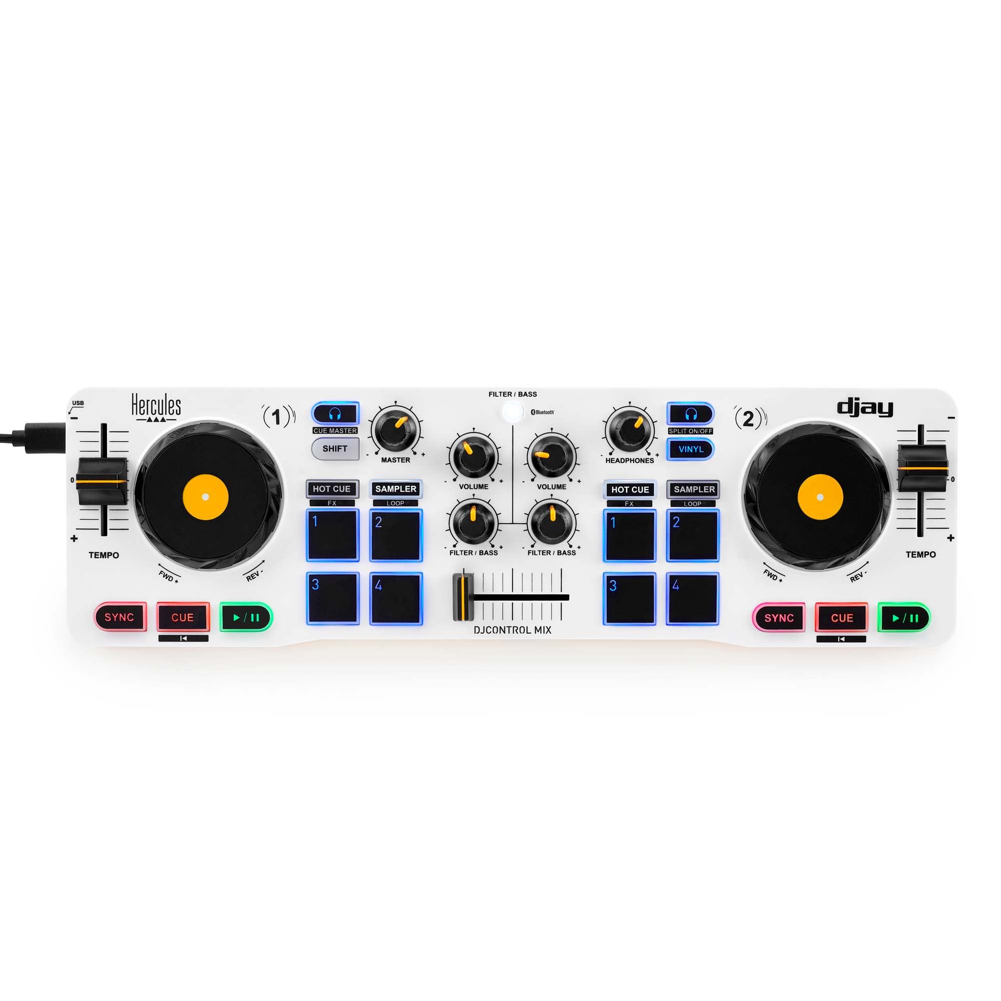 Foto 2 pulgar | Controlador De Dj Hercules Djcontrol Mix Bluetooth Para Smartphone - Venta Internacional.