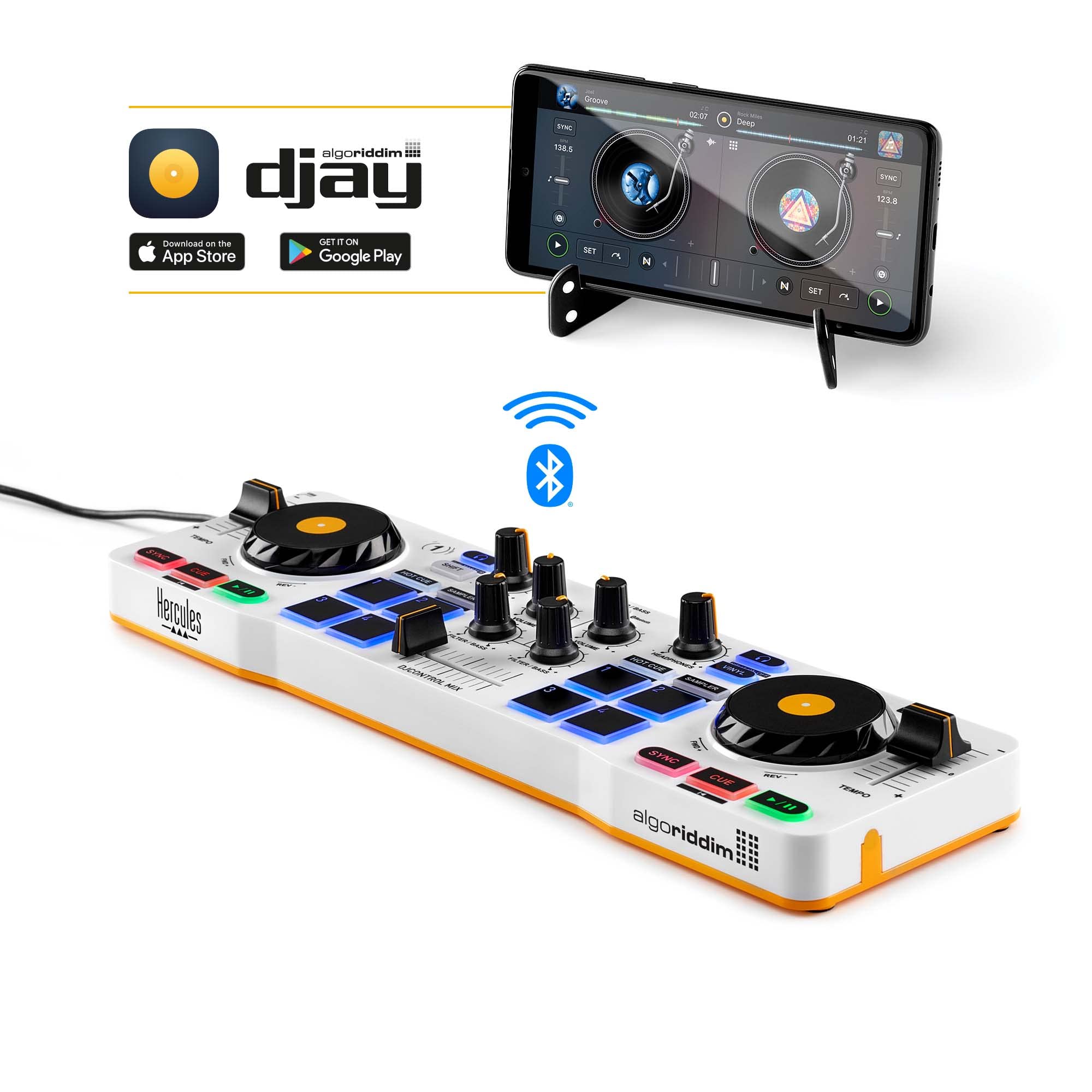 Foto 3 pulgar | Controlador De Dj Hercules Djcontrol Mix Bluetooth Para Smartphone - Venta Internacional.