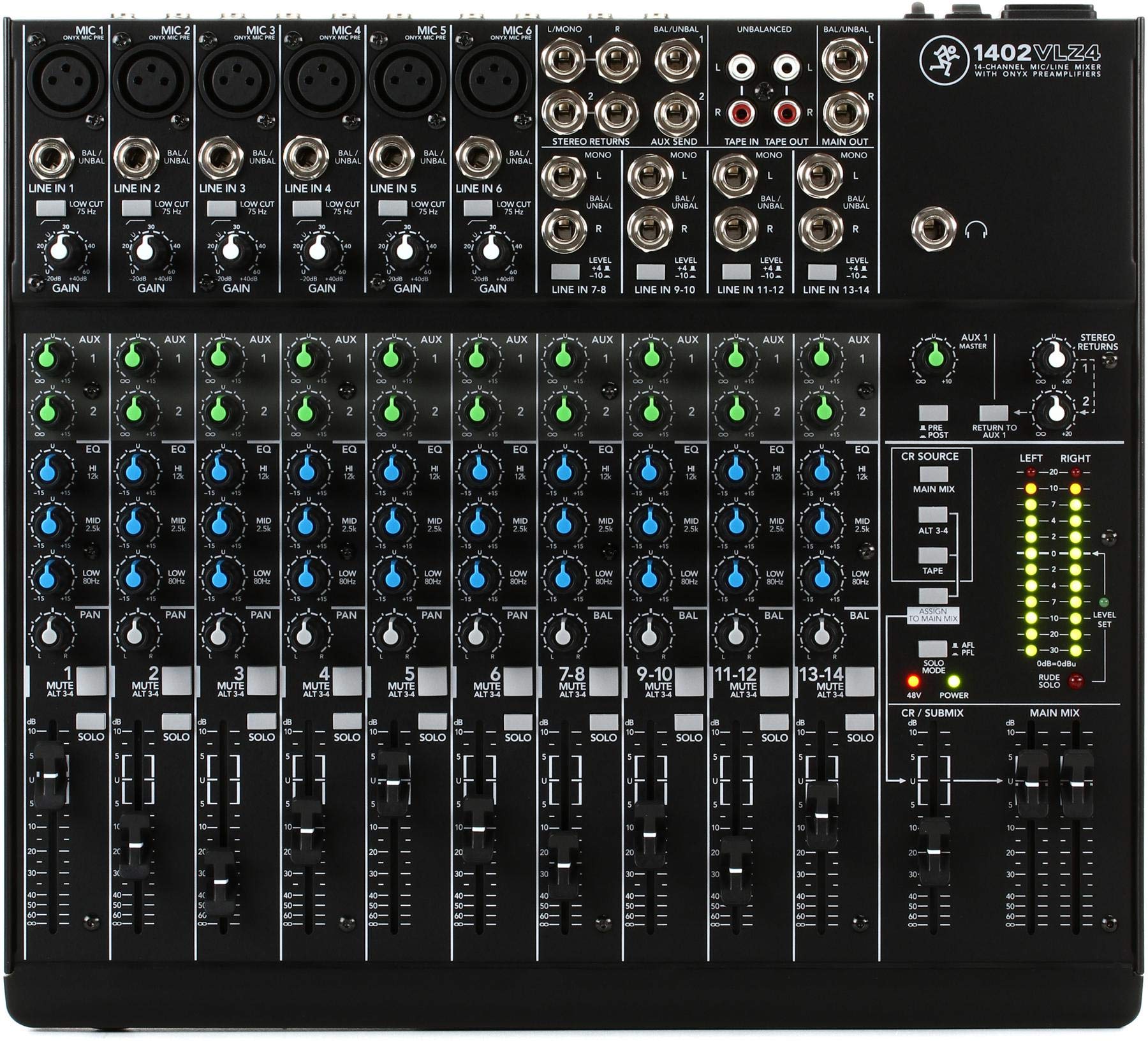 Foto 2 pulgar | Mezclador Compacto Mackie 1402vlz4 De 14 Canales Con Preamplificadores Onyx - Venta Internacional.