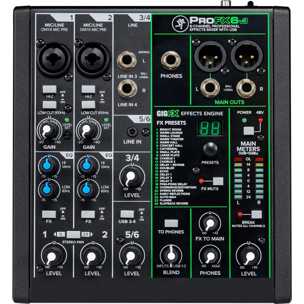 Foto 2 pulgar | Mezclador Mackie Profx6v3 De 6 Canales Con Usb Y Efectos - Venta Internacional.