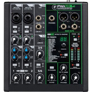 Foto 1 | Mezclador Mackie Profx6v3 De 6 Canales Con Usb Y Efectos - Venta Internacional.