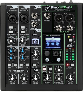 Foto 1 | Mezclador Mackie Profx6v3+ De 6 Canales Con Efectos, Usb Y Bluetooth - Venta Internacional.