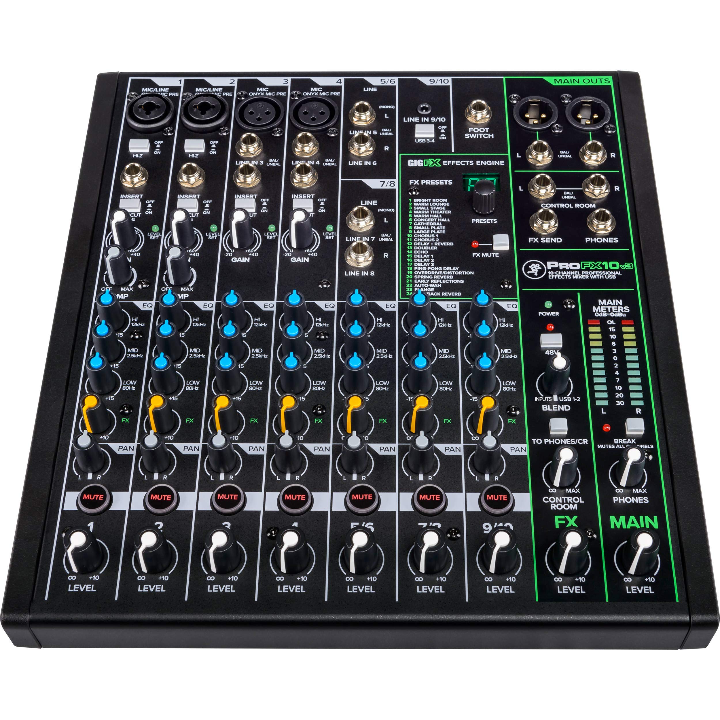Foto 3 pulgar | Mezclador Mackie Profx10v3 De 10 Canales Con Usb Y Efectos - Venta Internacional.