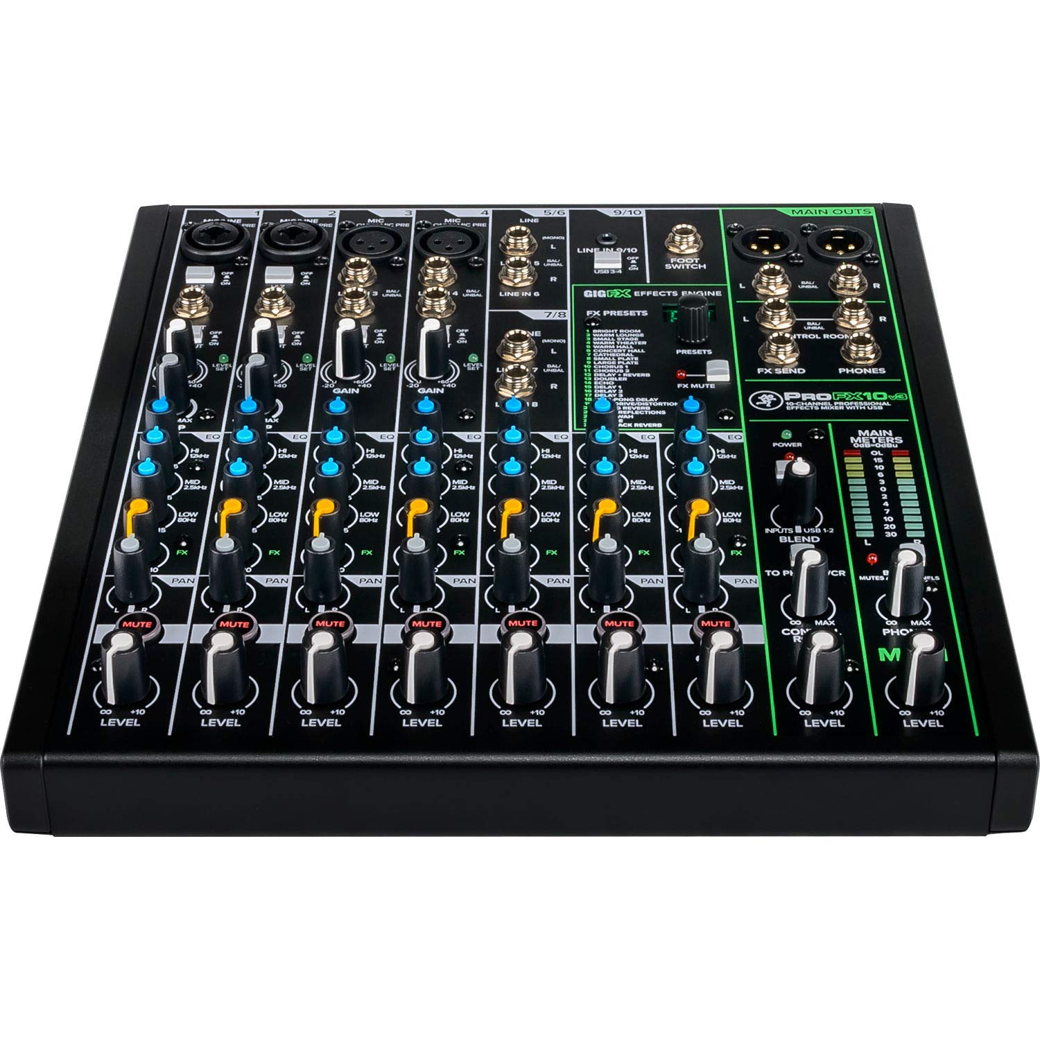 Foto 4 pulgar | Mezclador Mackie Profx10v3 De 10 Canales Con Usb Y Efectos - Venta Internacional.