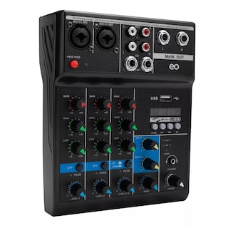Foto 1 | Mezcladora 4 Canales Usb Bluetooth Computadora Eo Safe Imports Esi-6413-1 Negro
