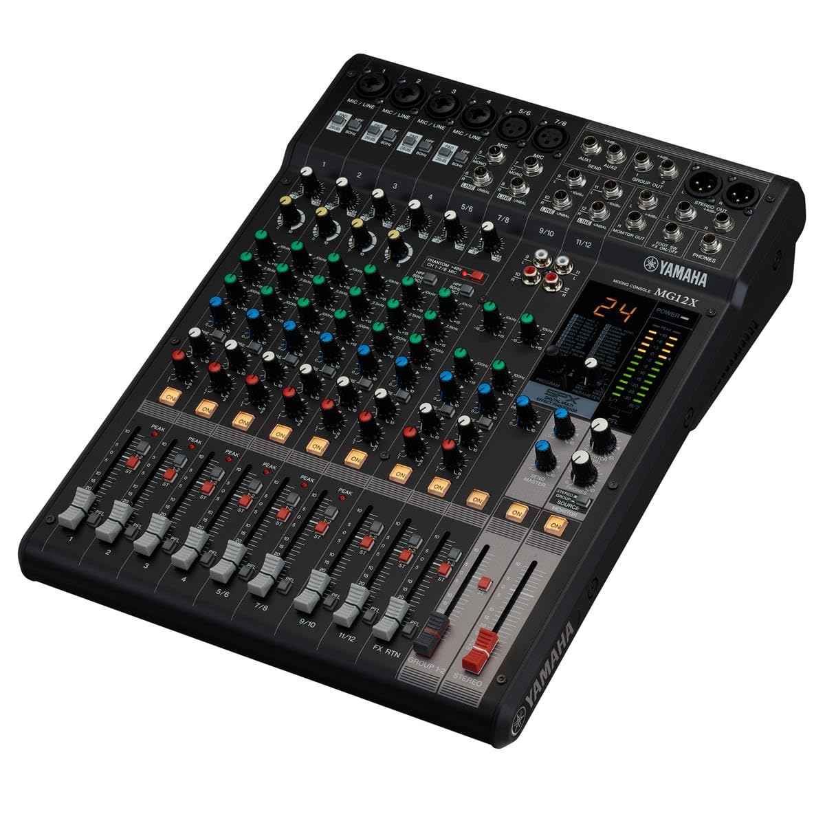Mezclador Yamaha Mg12x Cv De 12 Entradas Sin Alimentación Con Efectos - Venta Internacional.