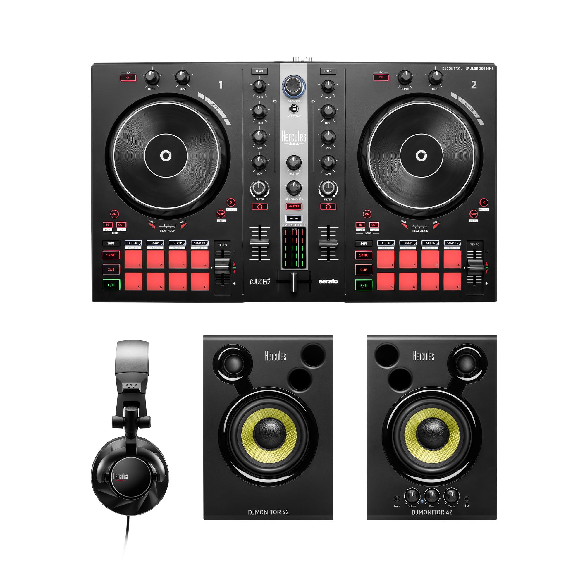 Kit Esencial Para Dj Hercules Djcontrol Inpulse 300 Mk2 - Venta Internacional.