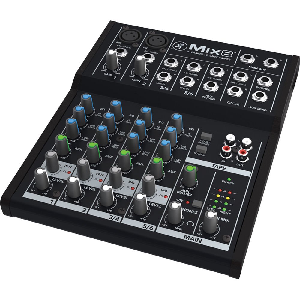 Foto 5 pulgar | Mezclador Compacto Mackie Mix8 De 8 Canales Con 2 Preamplificadores De Micrófono - Venta Internacional.