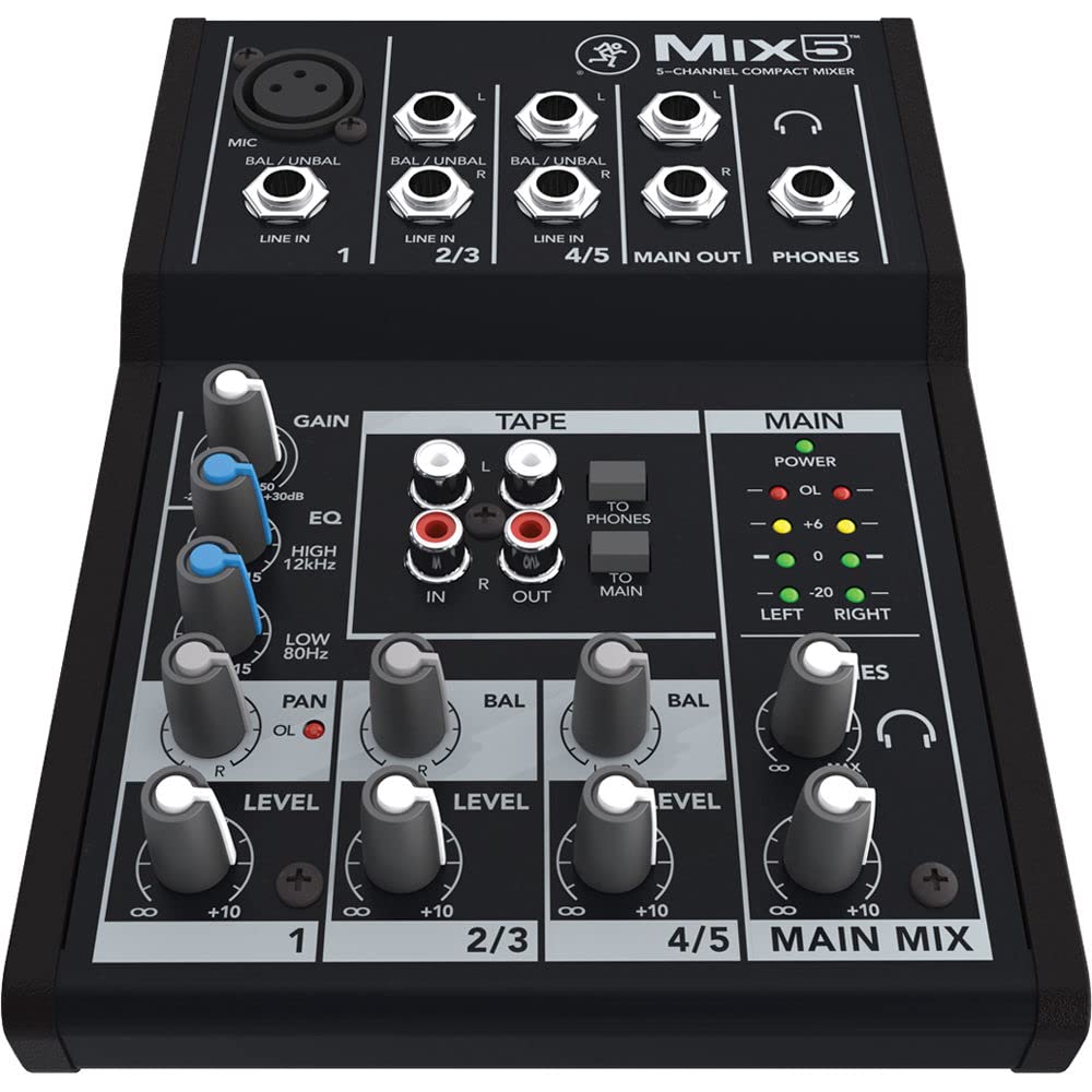 Foto 2 pulgar | Mezclador Compacto Mackie Mix5 De 5 Canales Con 1 Preamplificador De Micrófono - Venta Internacional.