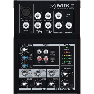 Foto 3 | Mezclador Compacto Mackie Mix5 De 5 Canales Con 1 Preamplificador De Micrófono - Venta Internacional.