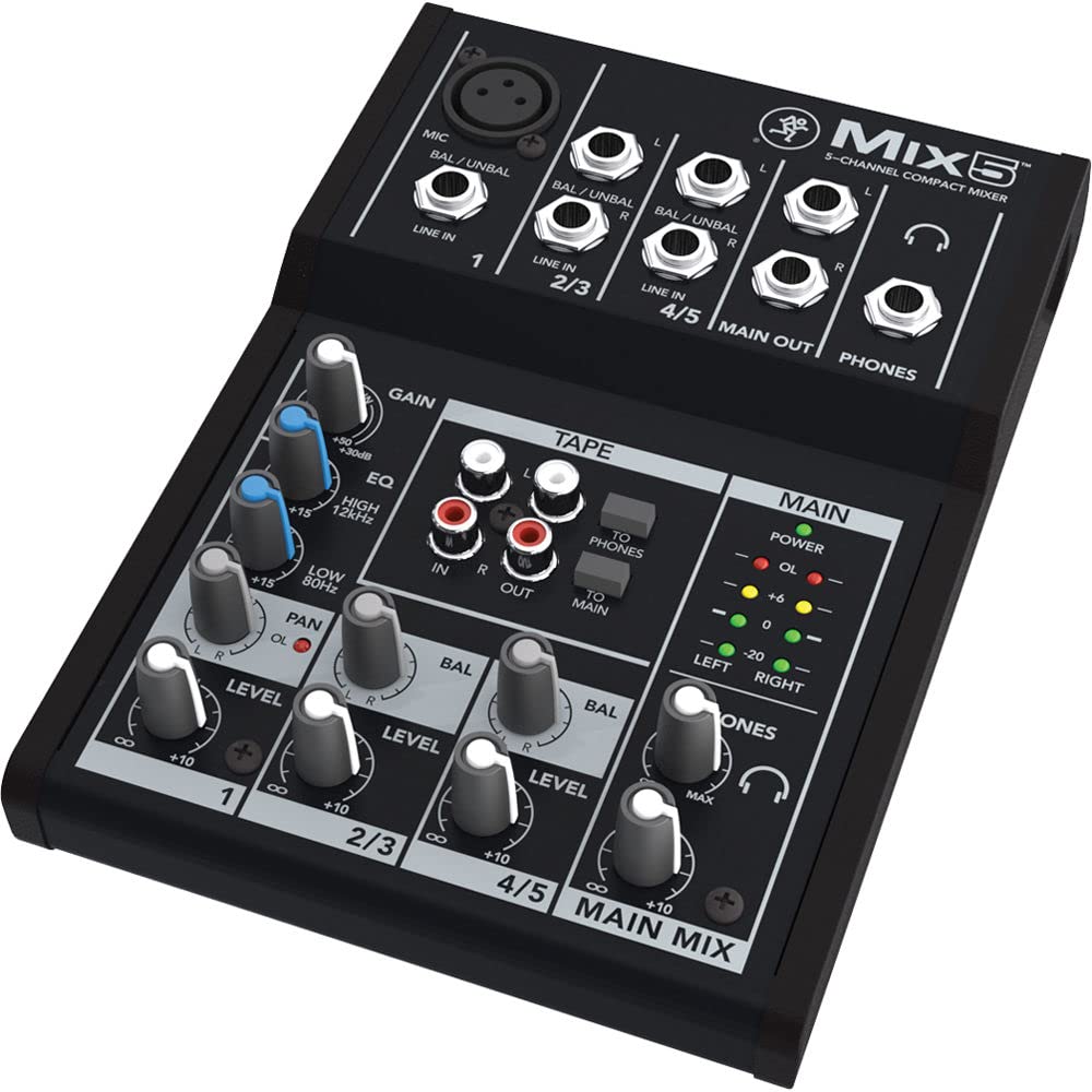 Foto 5 pulgar | Mezclador Compacto Mackie Mix5 De 5 Canales Con 1 Preamplificador De Micrófono - Venta Internacional.