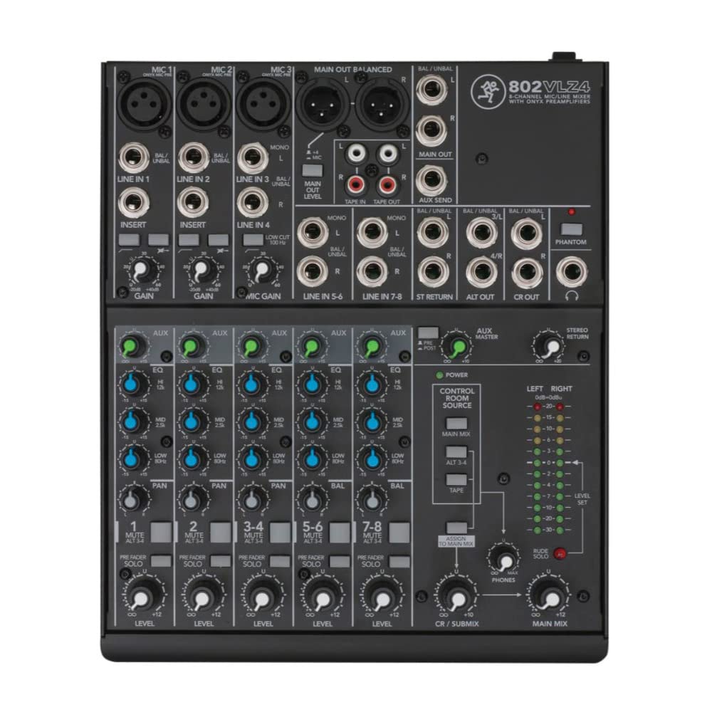 Foto 2 pulgar | Mezclador Mackie 802vlz4 Ultra Compact De 8 Canales Con Preamplificadores Onyx - Venta Internacional.