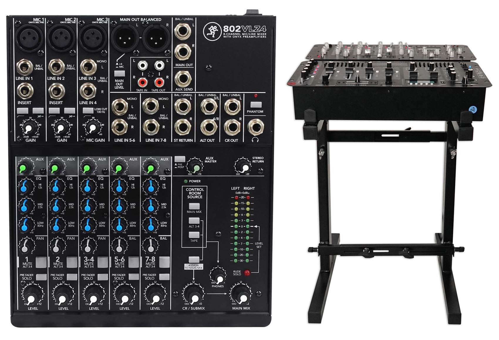Mezclador Mackie 802vlz4 Analógico Compacto De 8 Canales Con 3 Preamplificadores Onyx - Venta Internacional.