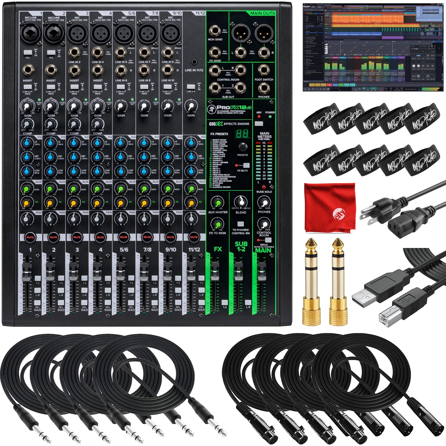 Foto 2 pulgar | Mezclador Sin Alimentación Mackie Profx12v3 De 12 Canales Con Accesorios - Venta Internacional.