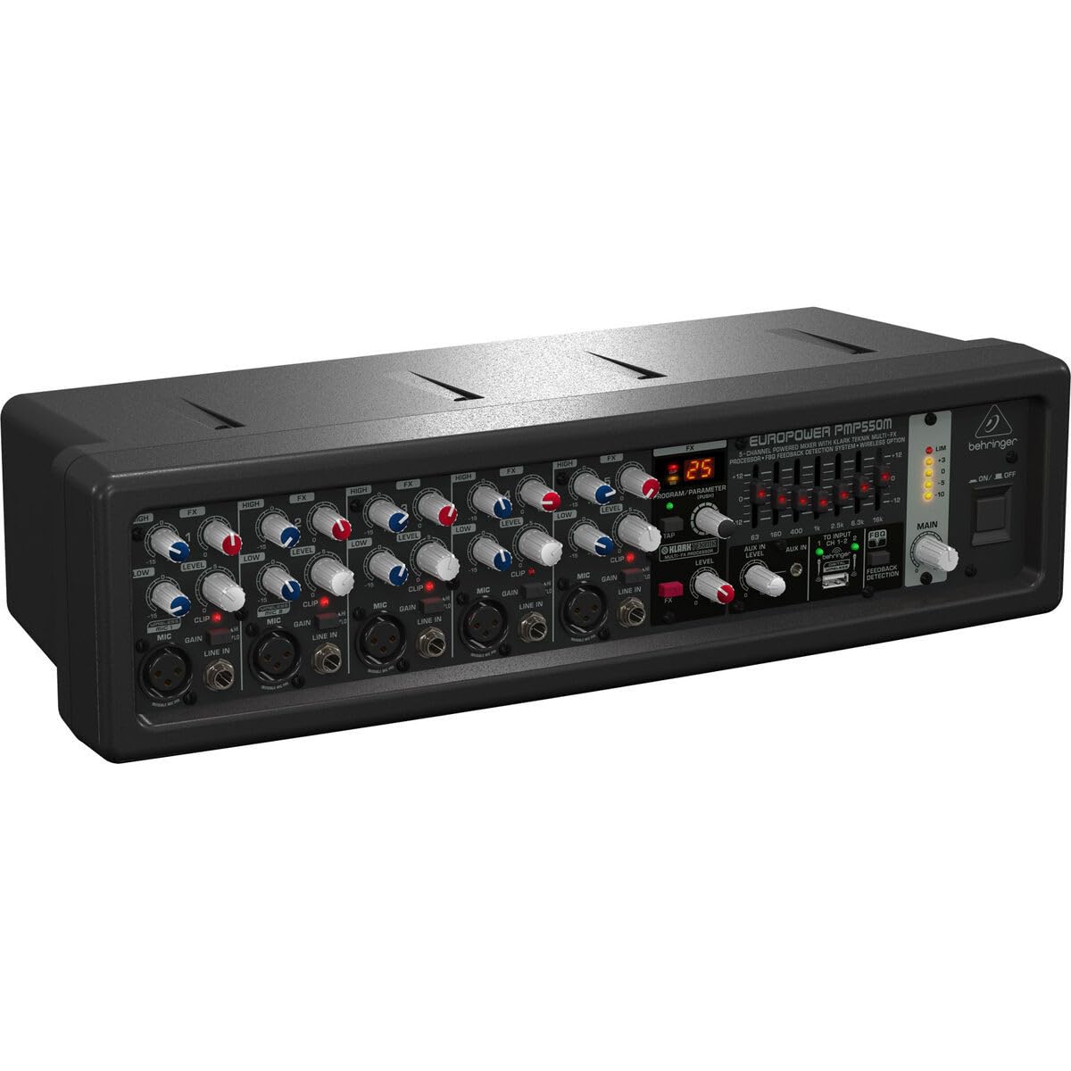 Foto 2 pulgar | Mezclador Amplificado Behringer Europower Pmp550m 5 Canales 500w - Venta Internacional.
