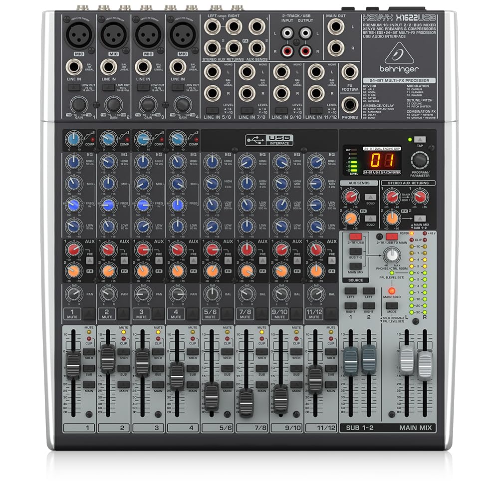 Foto 2 pulgar | Mezclador Behringer Xenyx X1622usb De 12 Canales Con Usb Y Efectos - Venta Internacional.