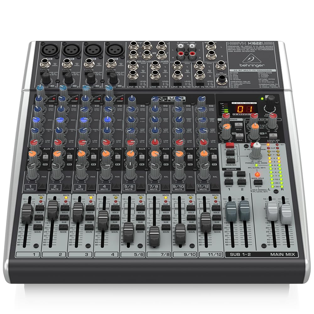 Foto 3 pulgar | Mezclador Behringer Xenyx X1622usb De 12 Canales Con Usb Y Efectos - Venta Internacional.