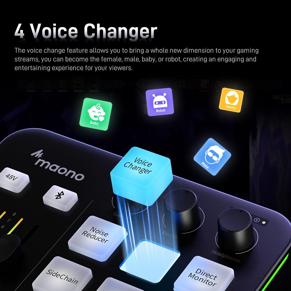 Foto 4 pulgar | Mezclador De Audio Para Juegos Maono Maonocaster G1 Neo Con Bluetooth Rgb - Venta Internacional.
