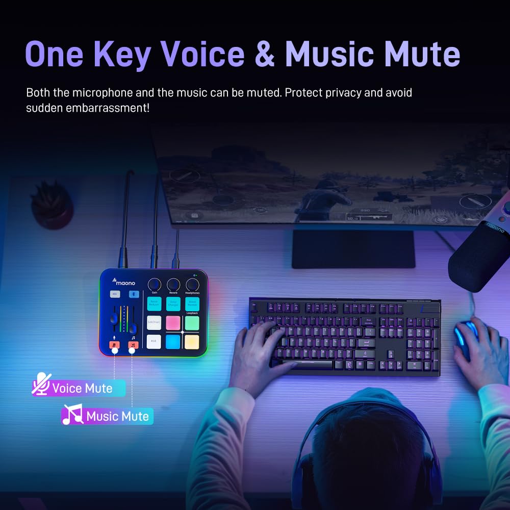 Foto 6 pulgar | Mezclador De Audio Para Juegos Maono Maonocaster G1 Neo Con Bluetooth Rgb - Venta Internacional.