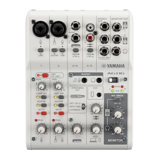 Foto 1 | Mezclador Yamaha Ag06mk2 De 6 Canales Para Transmisión En Vivo, Blanco - Venta Internacional.