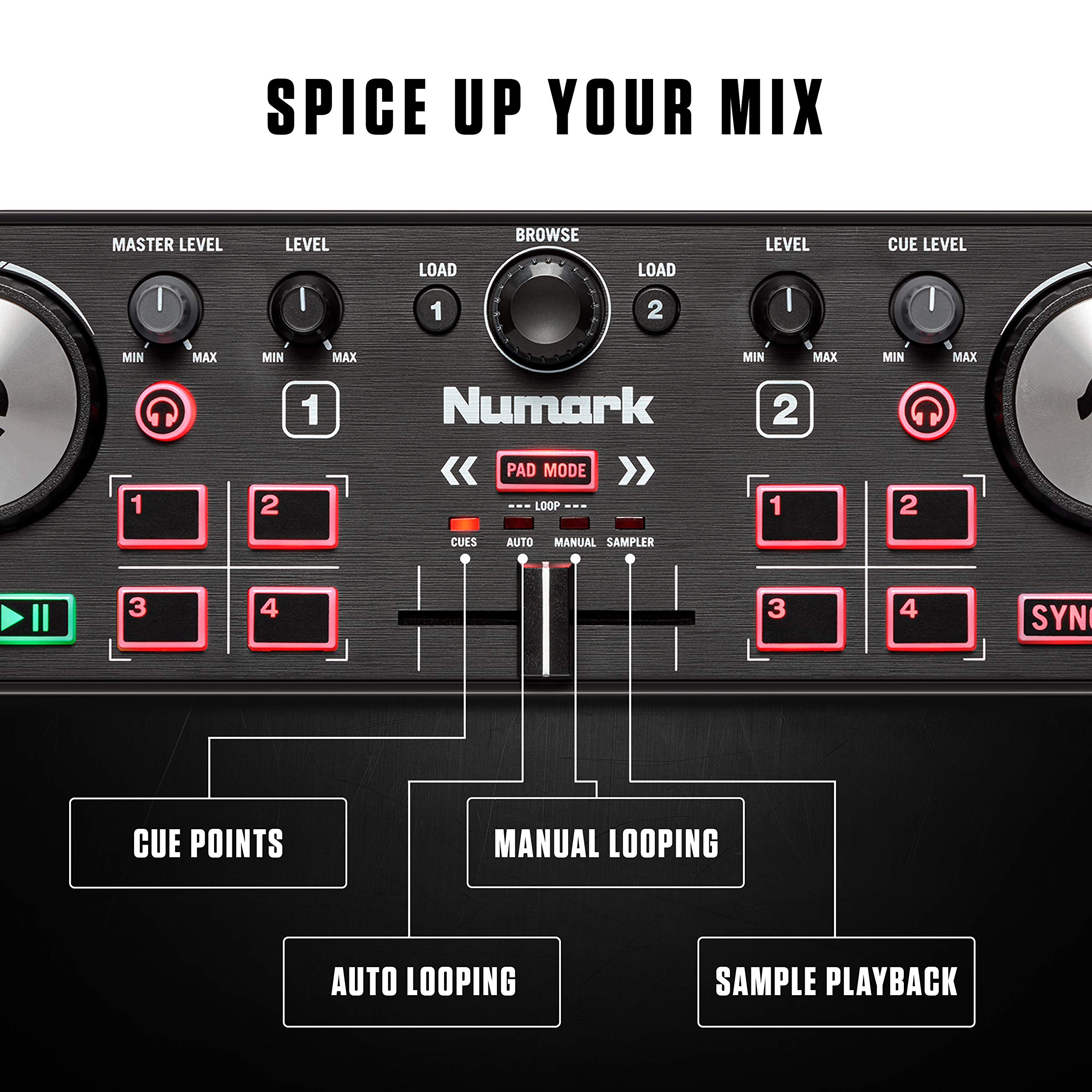 Foto 5 pulgar | Controlador De Dj Numark Dj2go2 Touch 2 Deck Con Serato Dj - Venta Internacional.