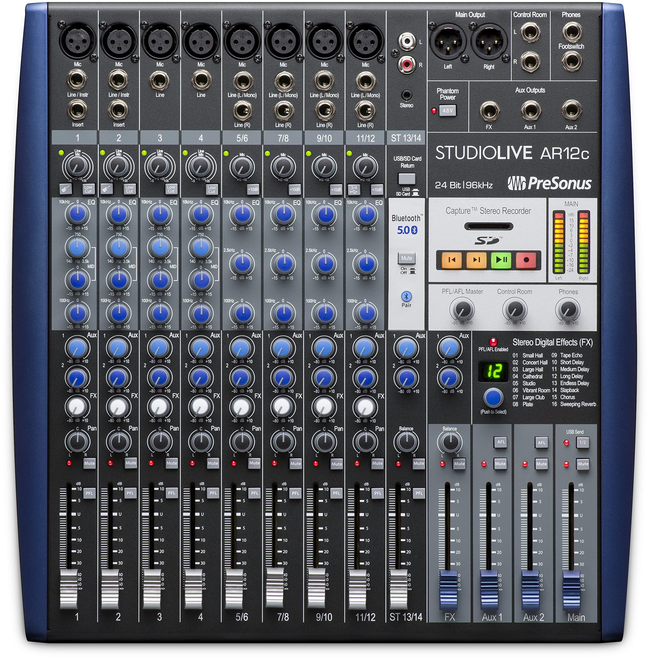 Foto 2 pulgar | Mezclador Presonus Studiolive Ar12c Híbrido Usb-c De 14 Canales - Venta Internacional.