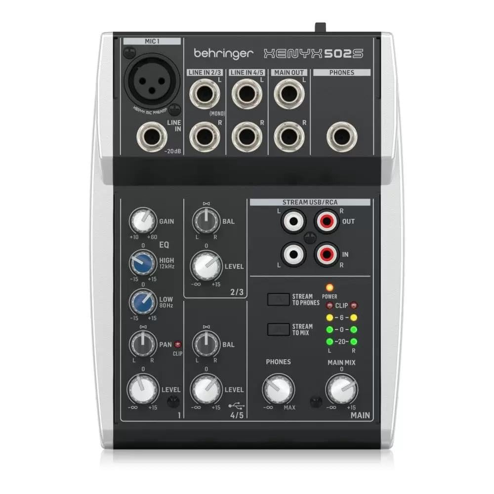 Foto 1 | Mezclador De Streaming Analógico Behringer Xenyx 502s De 5 Canales - Venta Internacional.