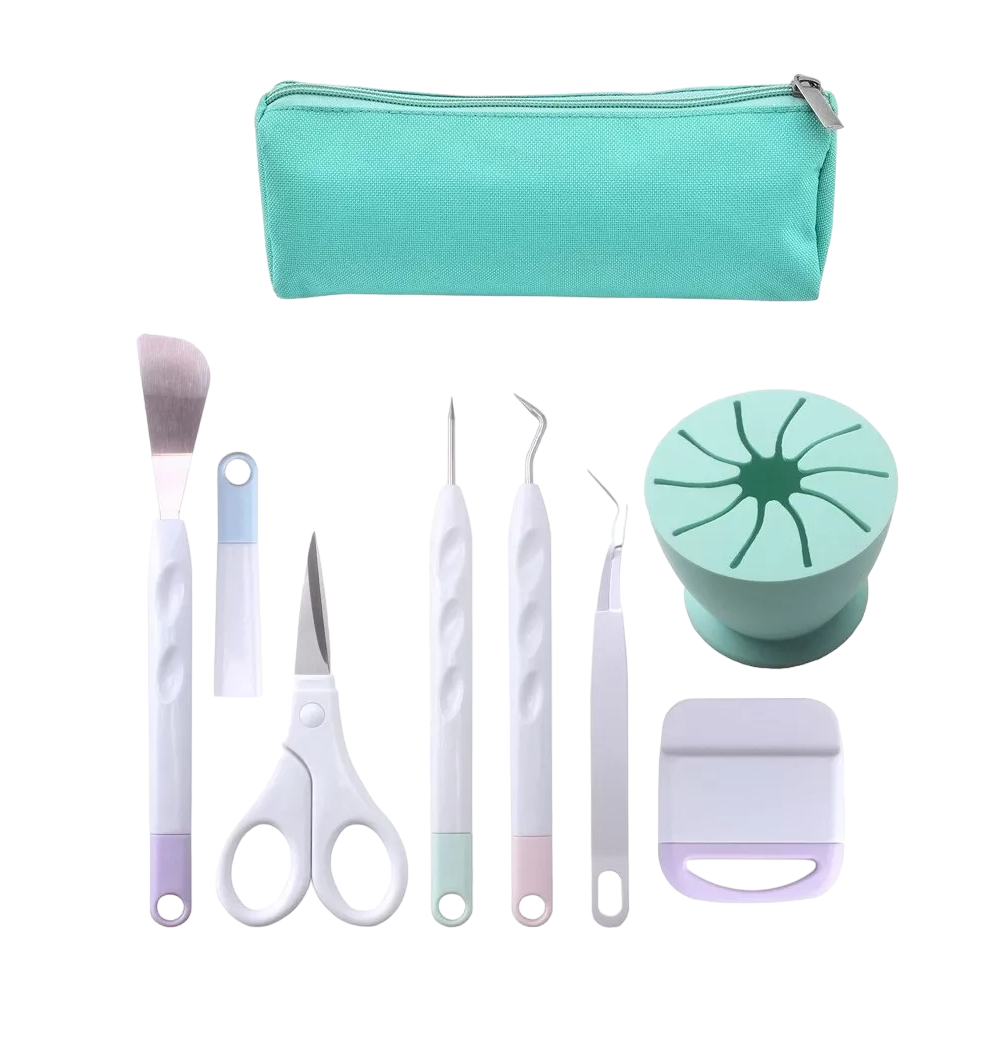 Kit De Herramientas De Pelado De Vinilo Para Cricut Cameo 8 Pzs, Verde