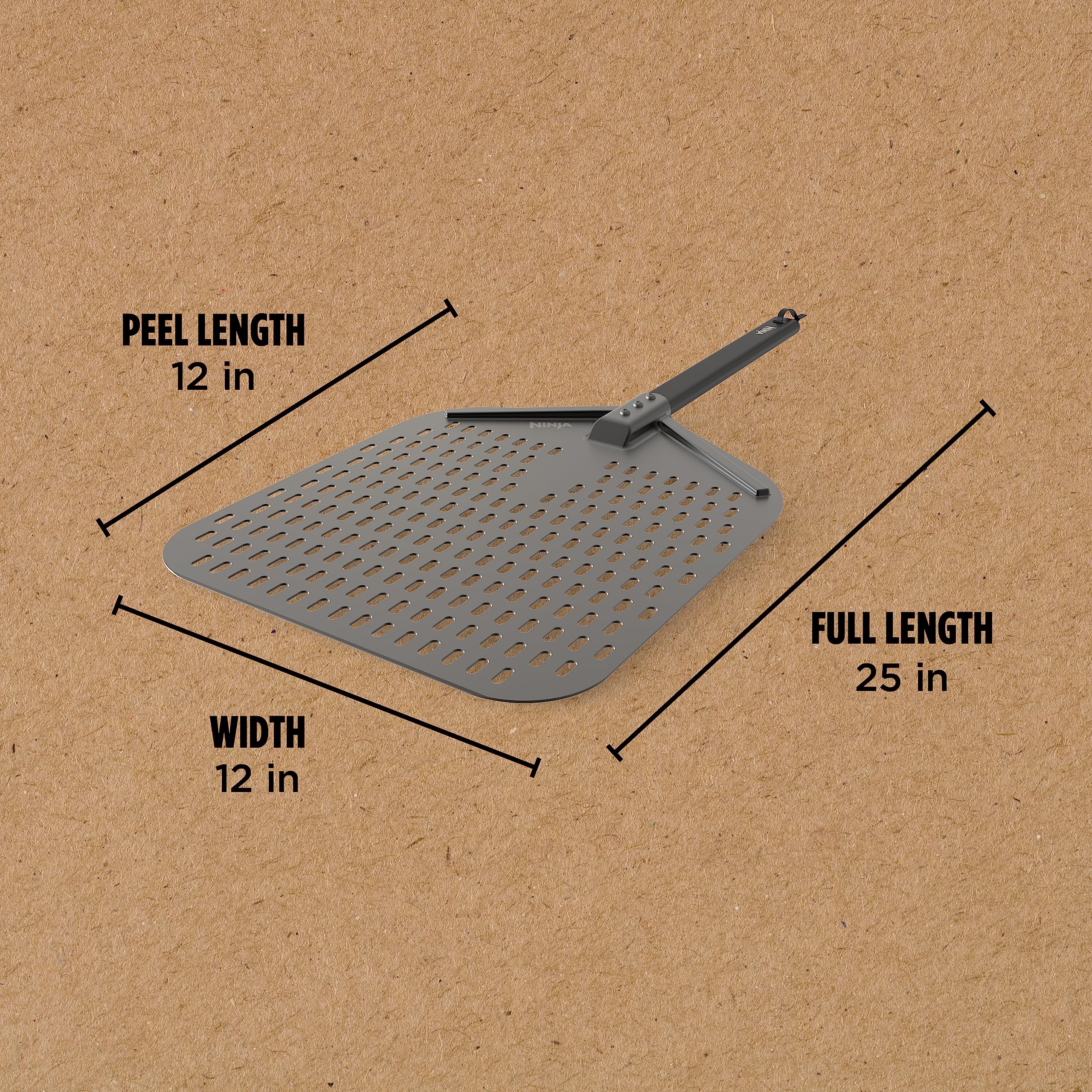 Foto 3 pulgar | Pizza Peel Ninja Xskoppl De Aluminio Perforado Gris/negro - Venta Internacional.