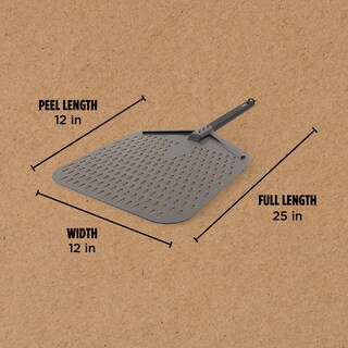 Foto 2 | Pizza Peel Ninja Xskoppl De Aluminio Perforado Gris/negro - Venta Internacional.