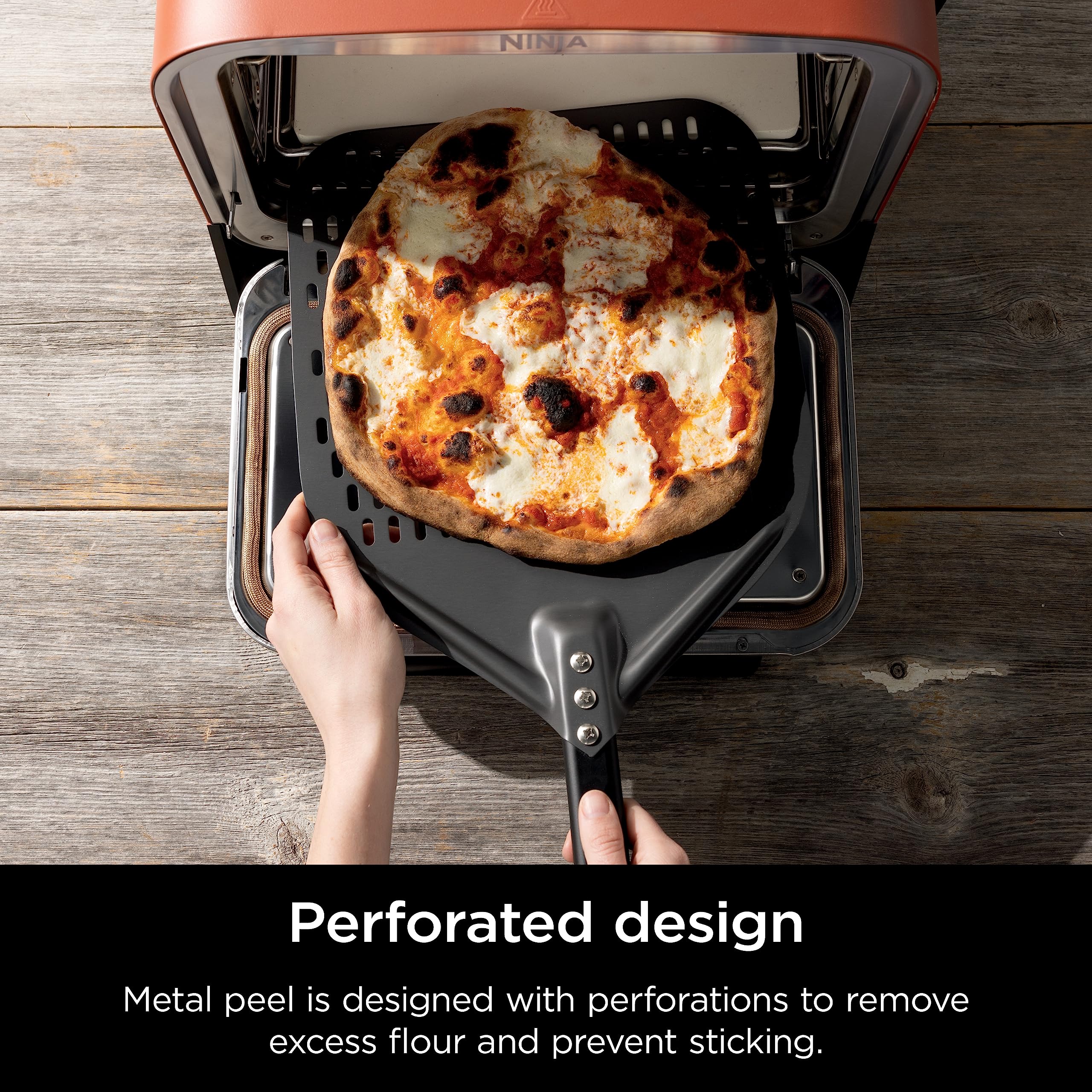 Foto 5 pulgar | Pizza Peel Ninja Xskoppl De Aluminio Perforado Gris/negro - Venta Internacional.