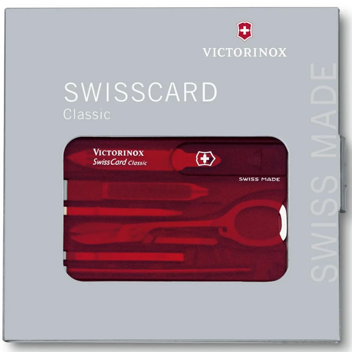 Foto 8 pulgar | Multiherramienta Victorinox Swiss Army Swiss Card, Color Rubí Translúcido - Venta Internacional.