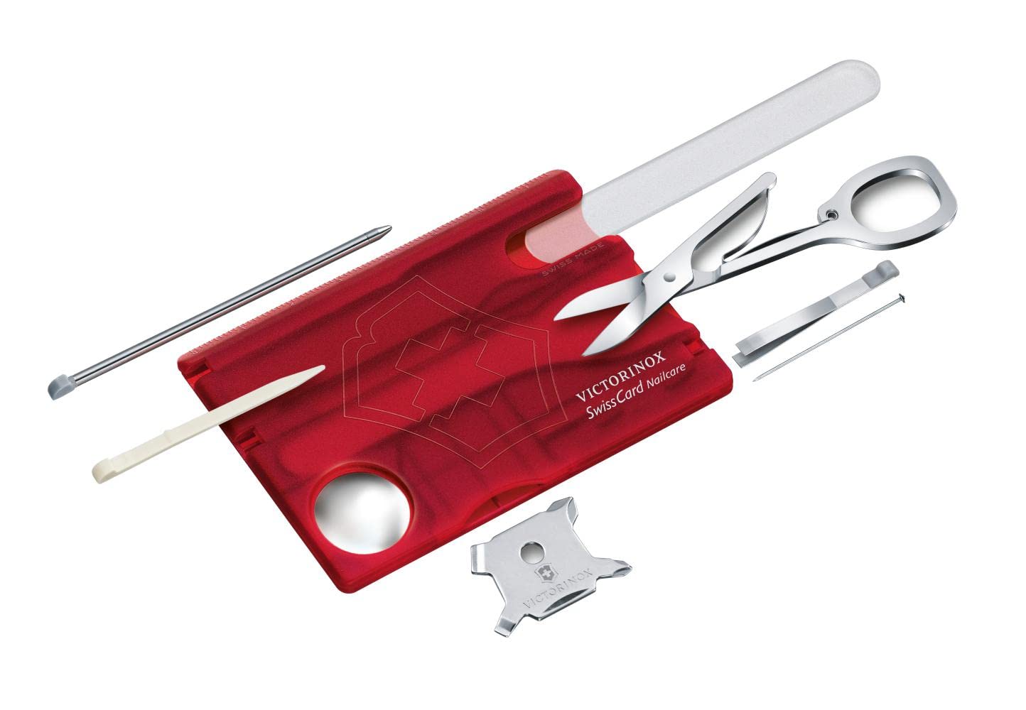 Foto 2 pulgar | Multitool Victorinox Swisscard Nailcare 13 Functions Ruby - Venta Internacional.