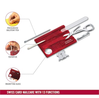 Foto 2 | Multitool Victorinox Swisscard Nailcare 13 Functions Ruby - Venta Internacional.