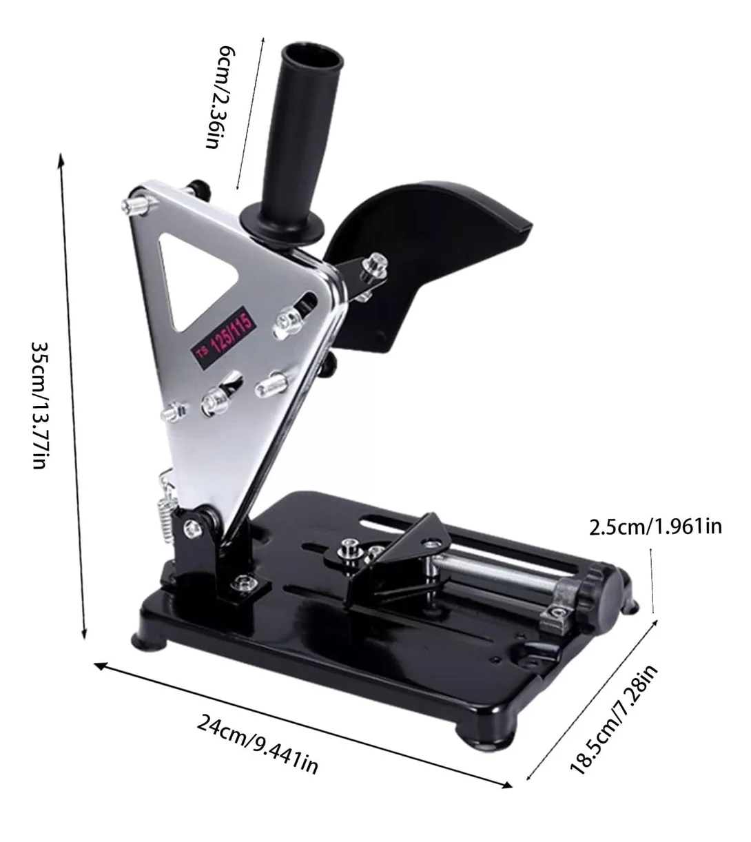 Foto 3 | Soporte Esmeril Angular Amoladora Corte Diametro 100 A 125 Negro/gris