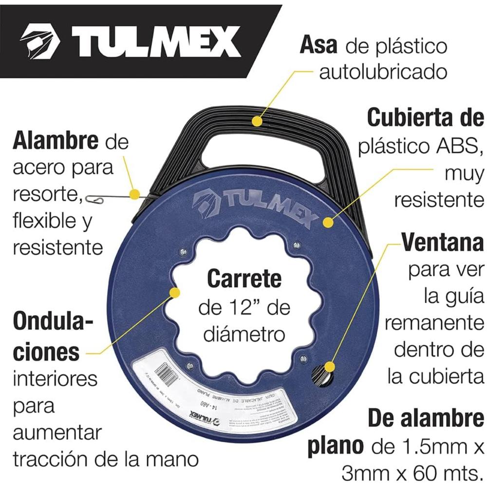 Foto 2 | Guía Acero 60 Mts 14-a60 K-tulmex