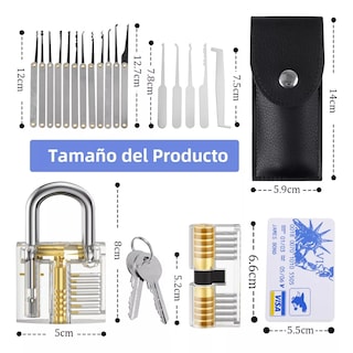 Foto 3 | Herramientas para Candado de Habilidad de Cerraje Eo Safe Imports Esi-17893 Multicolor 34 piezas