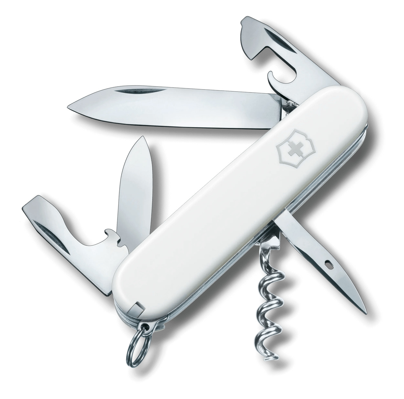 Navaja Multiherramienta Victorinox Spartan Blanca Mediana Con 12 Funciones