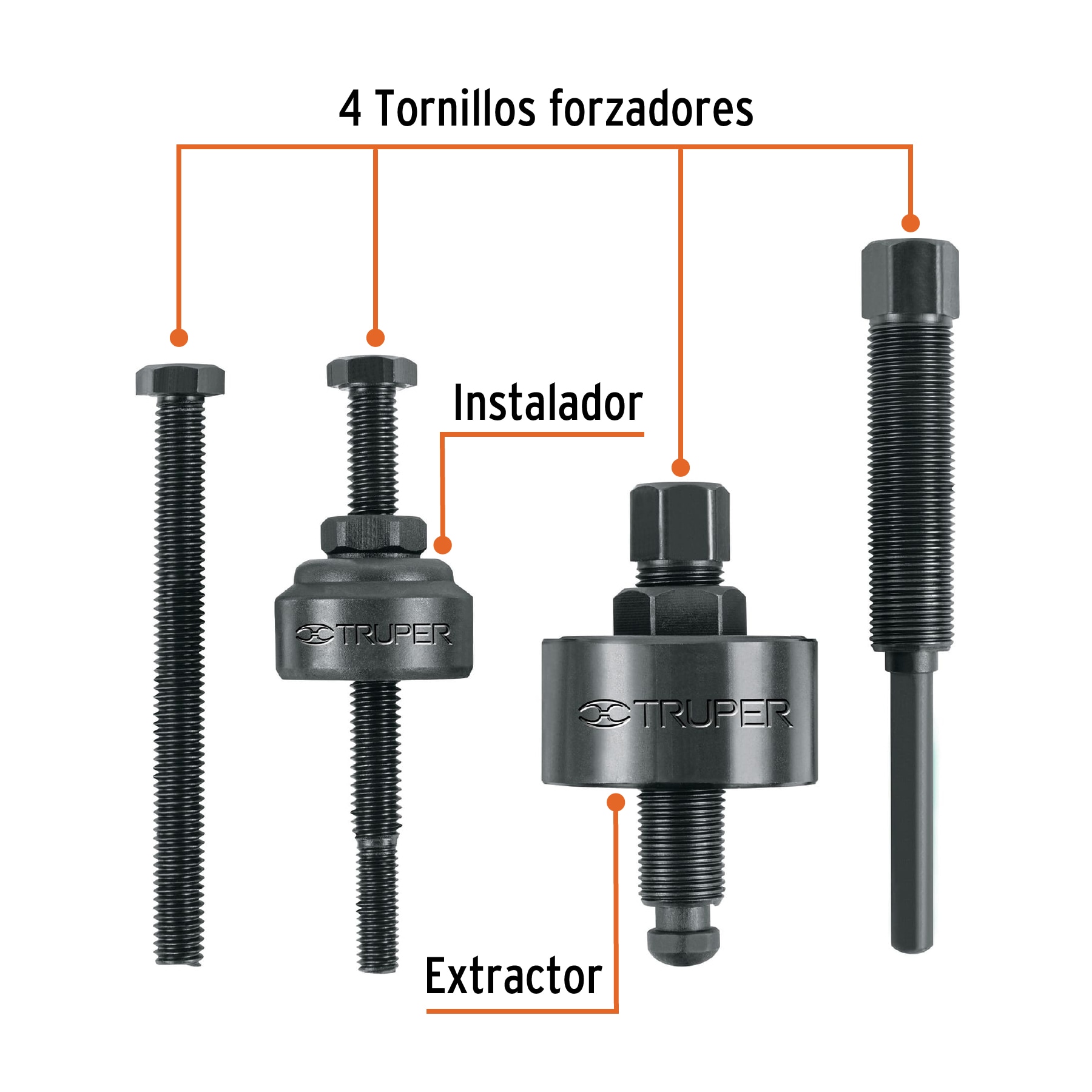 Foto 3 pulgar | Extractor Para Bombas De Direccion Truper Godir Negro En Blister
