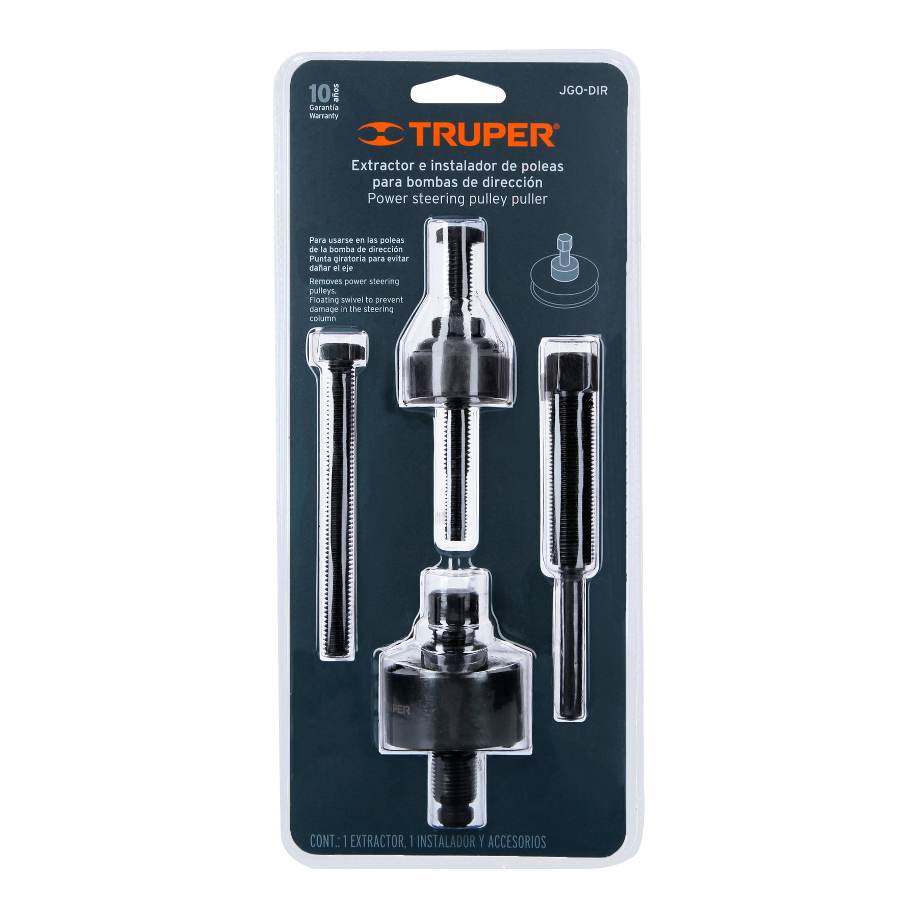 Foto 4 pulgar | Extractor Para Bombas De Direccion Truper Godir Negro En Blister
