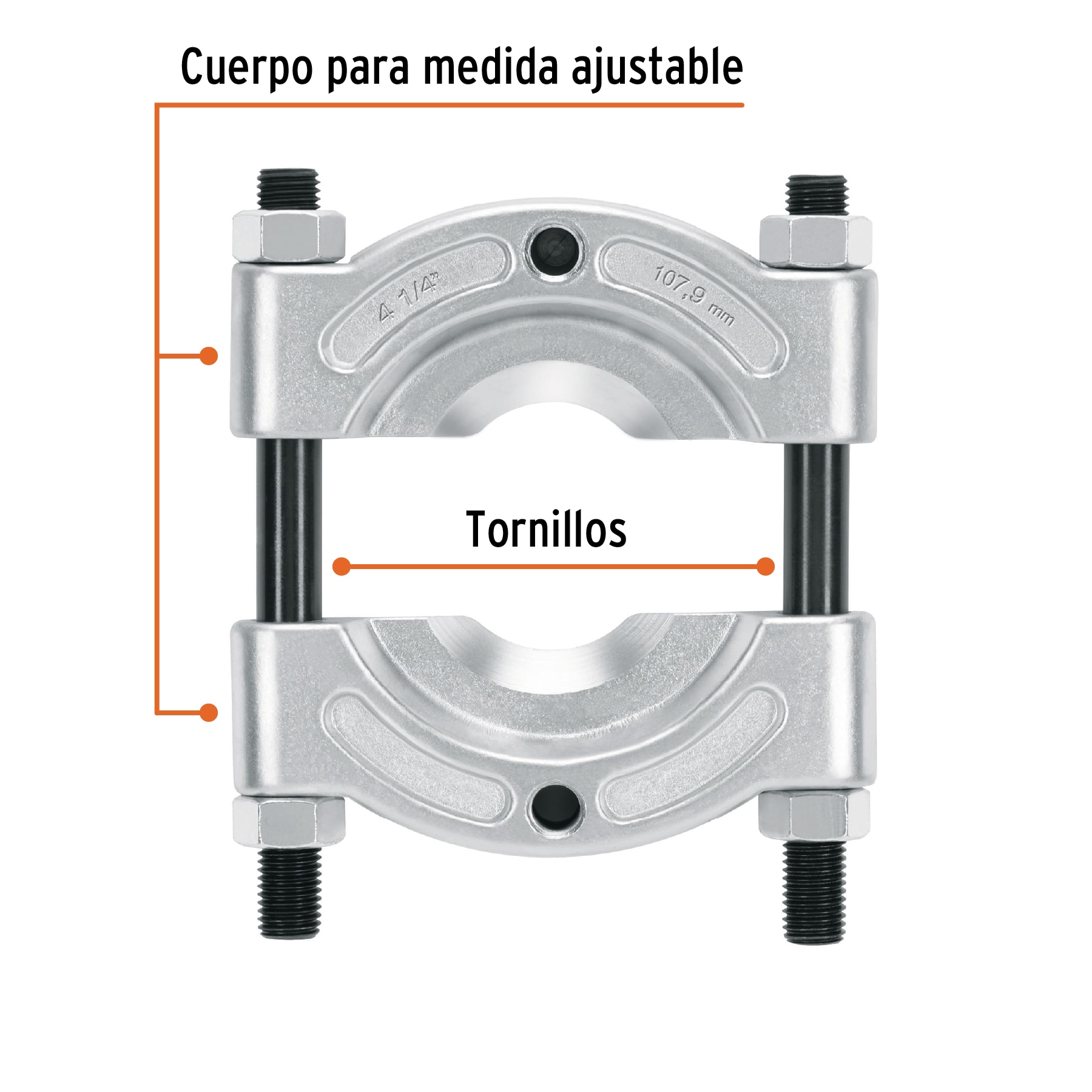 Foto 3 pulgar | Extractor De Baleros Truper Exb4 Color Plata De 57 A 108 Mm